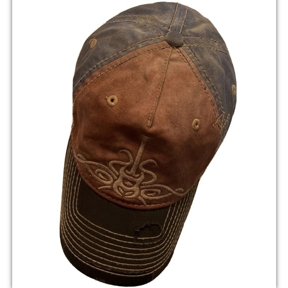 Peter Grimm Aztec Multicolor 5 Panel Cap Baseball Distressed OSFM - Picture 1 of 6